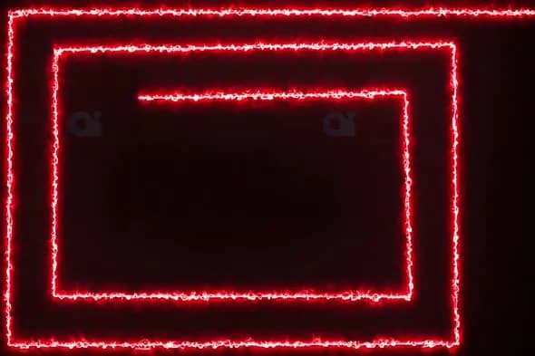 Red Electrified Spiral Line Effect