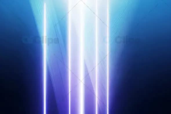 Futuristic Vertical Light Beams - Blue and Purple Glowing Rays