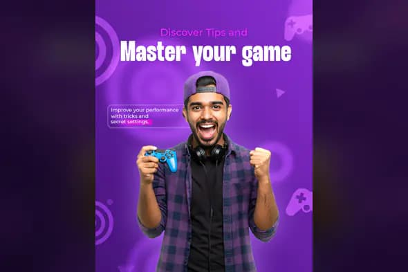Gaming Tips & Performance Boost PSD Template