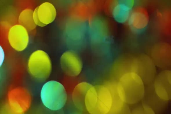 Turquoise, Gold, and Red Bokeh Lights for Festive Motion Graphics
