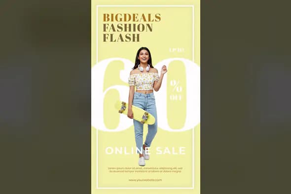 Summer Fashion Flash Sale Template