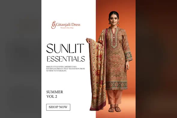 Ethnic Wear Fashion Banner Template