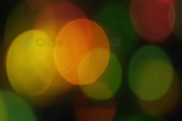 Vibrant Yellow and Green Bokeh Lights for Festive Motion Graphics