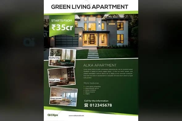 Modern Luxury Green Real Estate Property Promotion Template