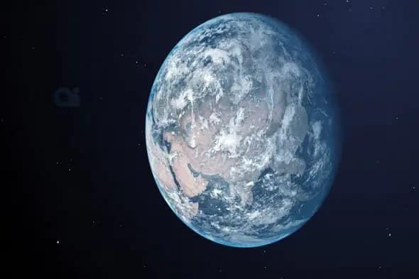 Full View of Earth from Space - Detailed Planetary Surface