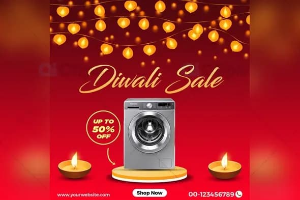 Diwali Sale Promotion Banner