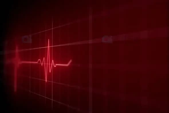 Digital ECG Heartbeat Monitor Effect