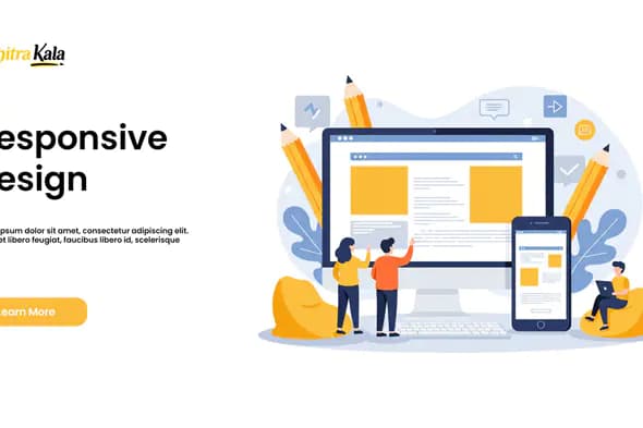 Responsive Design Illustration Template