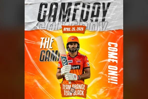 Dynamic Gameday Poster Template for Sports Events