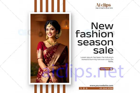 New Fashion Season Sale PSD Template