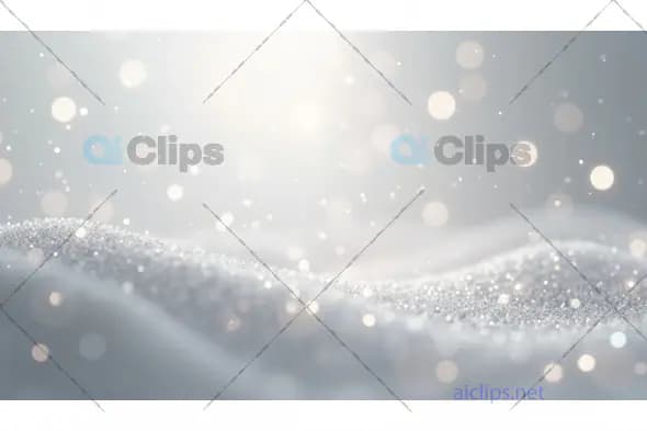 Soft Sparkling Snow Bokeh Background