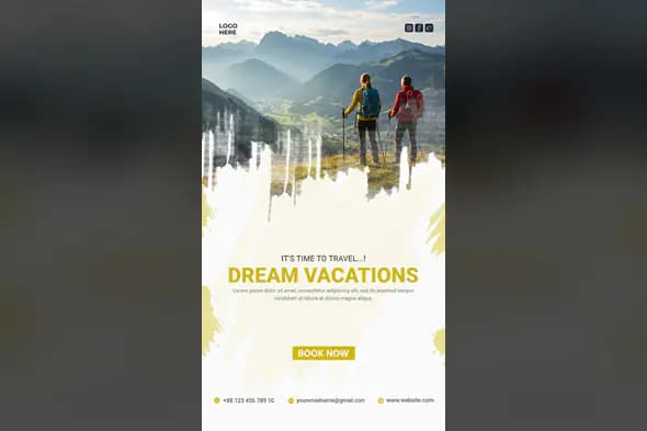 Adventure Travel Agency Flyer Template