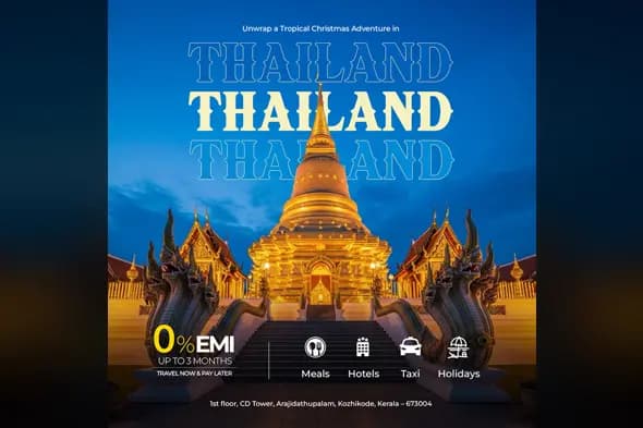 Thailand Festive Holiday Tour Ad Template