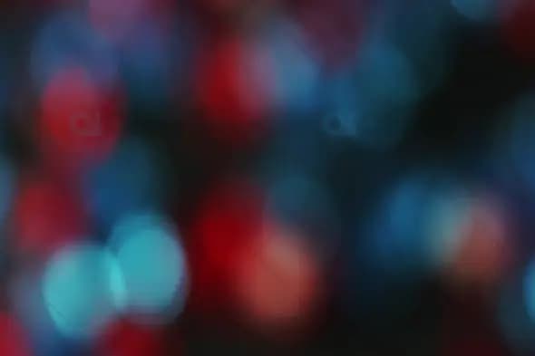 Vibrant Red and Blue Bokeh Lights for Energetic Motion Graphics