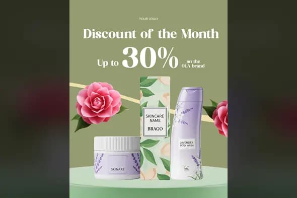 Natural Skincare Brand Promotion Template