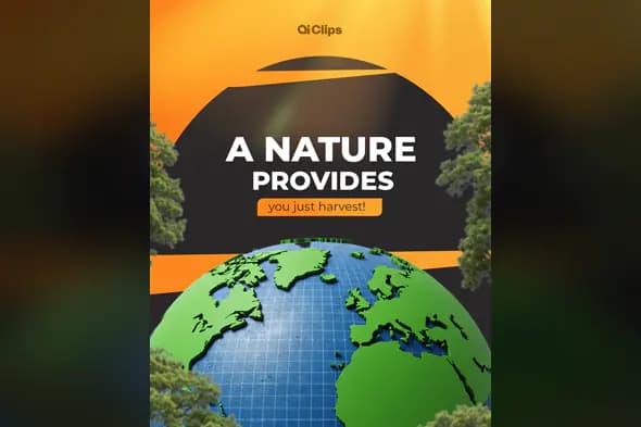 Nature Provides Sustainability PSD Template