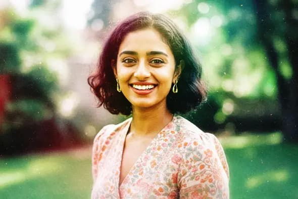 Dreamy Outdoor Glow Effect  Woman Portrait