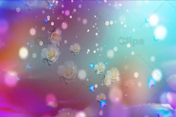 Soft Pastel Floral Dreamscape Background