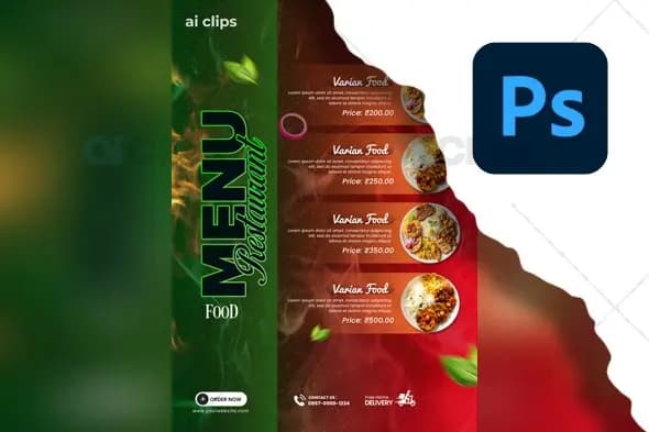 Restaurant Menu PSD Template