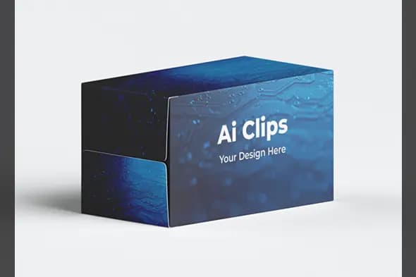 Futuristic Product Box Mockup