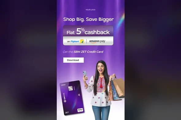 Digital Banking Cashback Ad Template