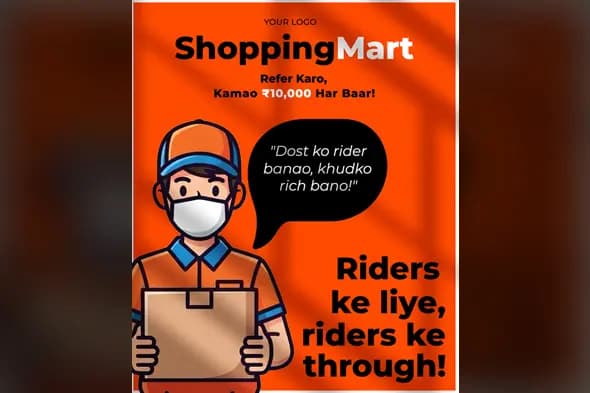 Delivery Rider Referral Promotion Template