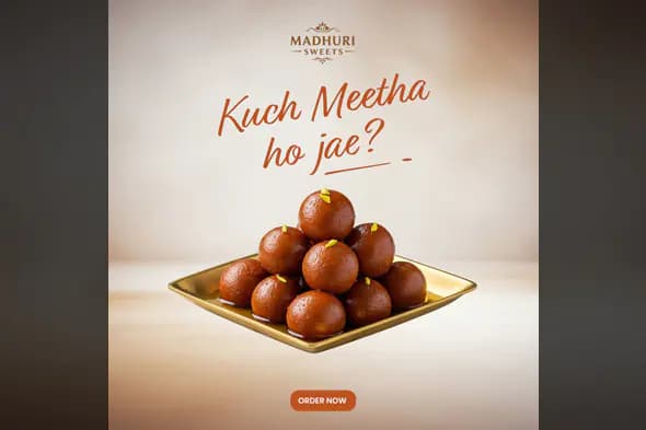Gulab Jamun Social Media Ad Template