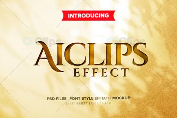 Elegant Gold  Effect PSD