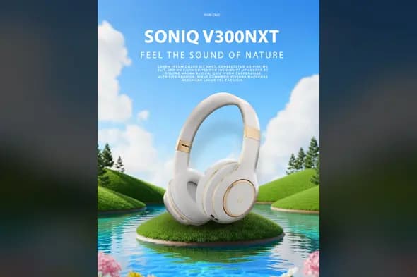 Premium Audio Product Advertisement Template