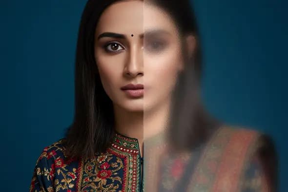 Split Glass Distortion Effect  Template