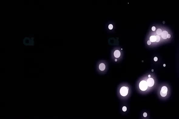 Minimal Bokeh Cluster on Dark Background with Glowing White Orbs