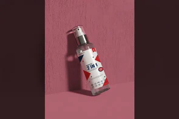 Versatile 2-in-1 Cosmetic Bottle Mockup