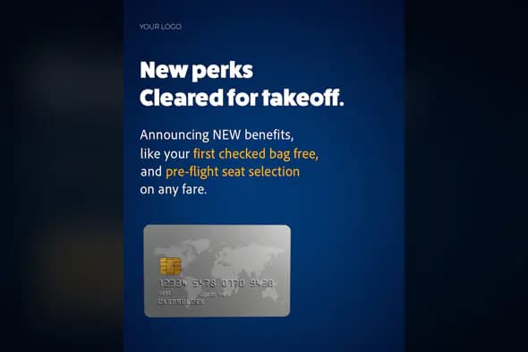 Airline Credit Card Promotion Template