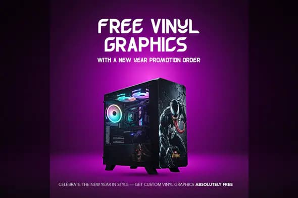 Enhanced PC Case Vinyl Graphics Promo Template