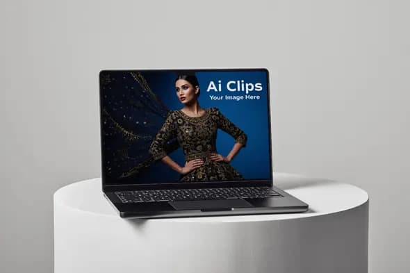 Elegant Laptop Display Mockup