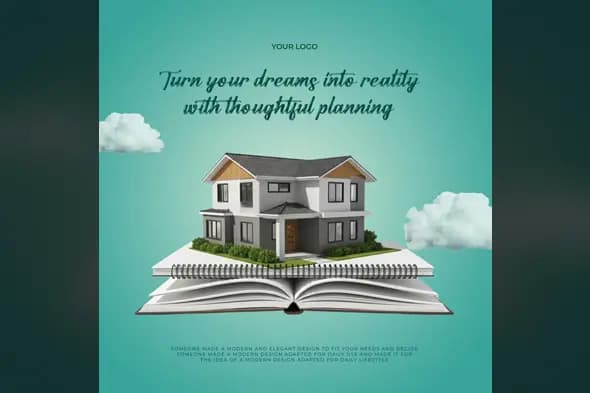 Conceptual Real Estate Ad Template