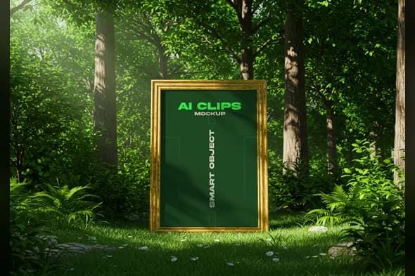Nature-Inspired Photoshop Frame Mockup Template
