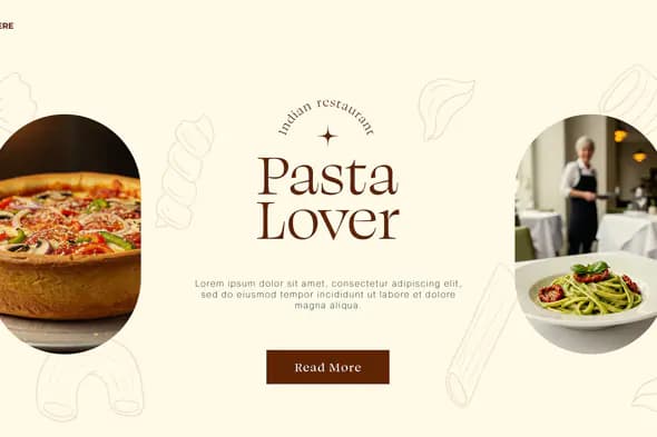 Italian Restaurant Landing Page Template