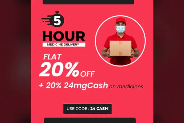 Rapid Medicine Delivery Promotion Template