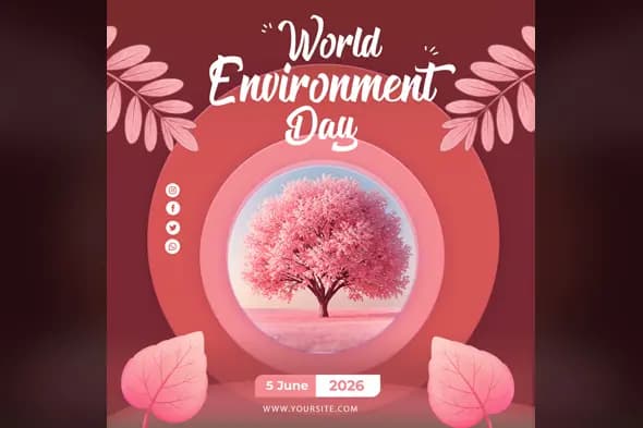 Stunning World Environment Day Photoshop Template