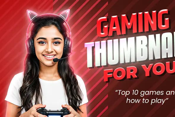 Pro Gamer Thumbnail Template