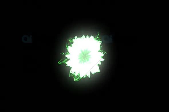 Green Energy Shockwave Burst - Futuristic Sci-Fi Explosion