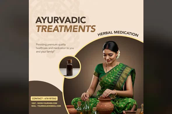 Enhanced Ayurvedic Therapy Promotional Template