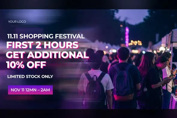 Dynamic Sales Festival Promo Banner
