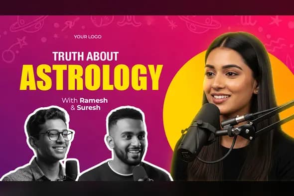 Vibrant Podcast & Webinar Ad Template