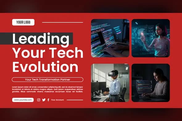 Modern Tech Company Promotion Template