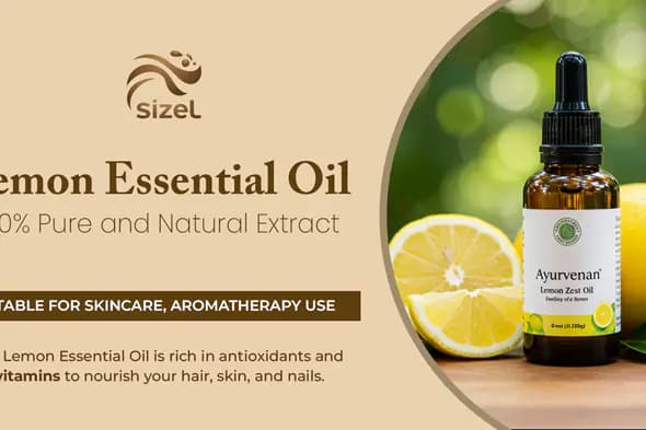 Lemon Essential Oil Product Banner