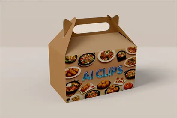 Indian Food Packaging Box Mockup