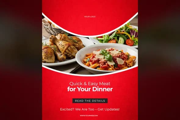 Restaurant & Food Delivery Ad Template