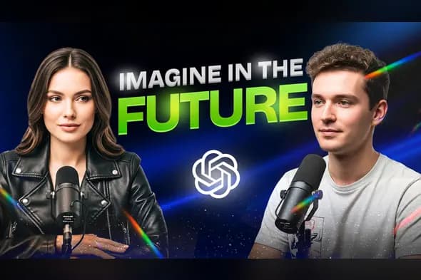 Futuristic Podcast Thumbnail Template